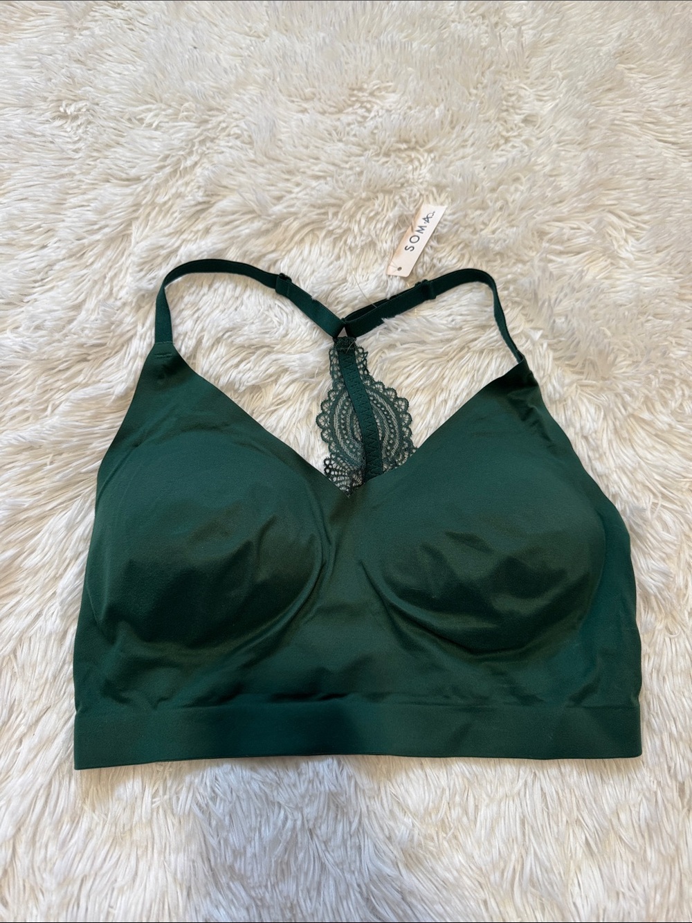 Soma Endless Racerback Lace Bralette Size Large NWT